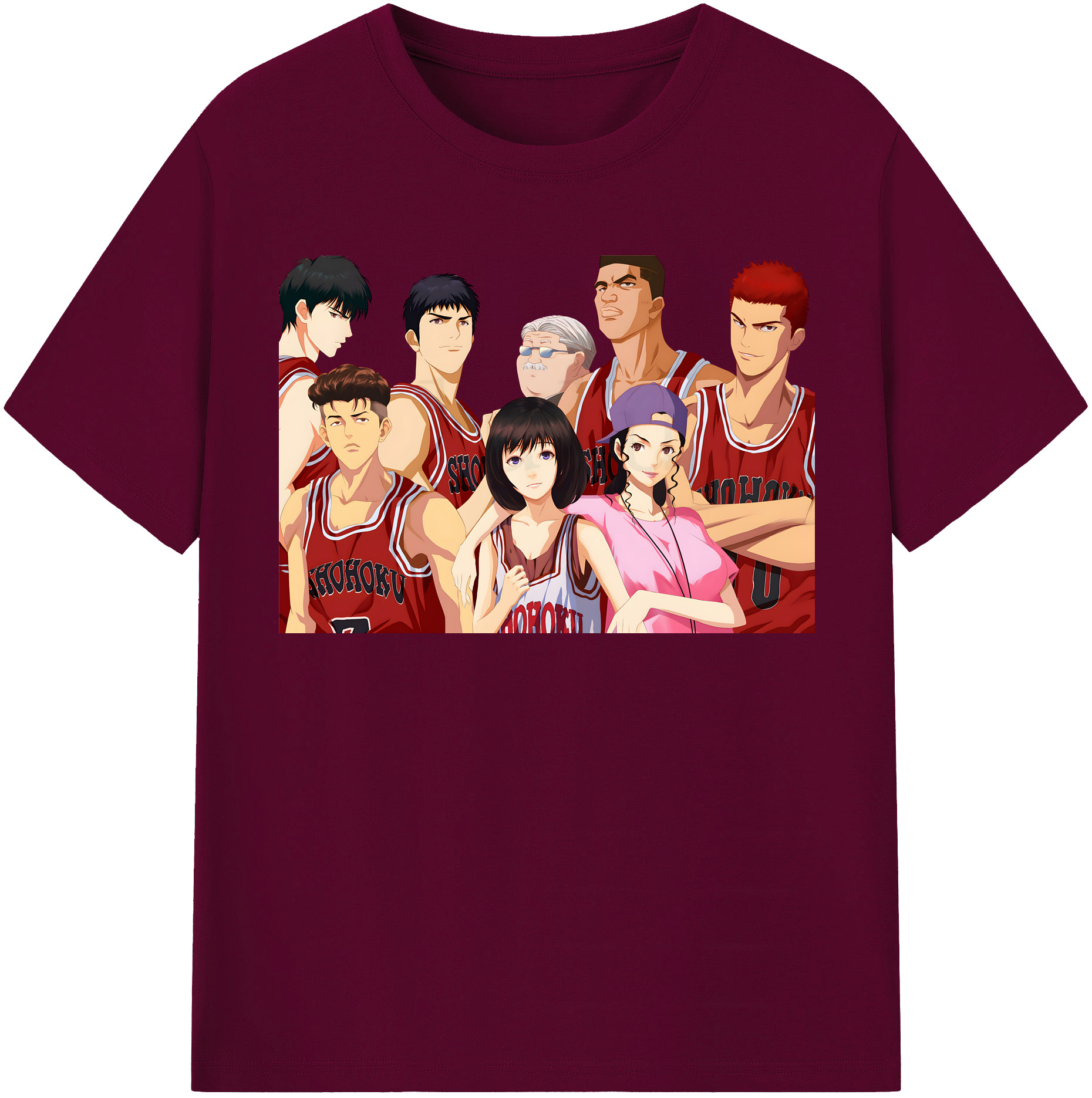 （画像用） SLAM DUNK／スラムダンク レディースカジュアルプリントTシャツ（綿100％）